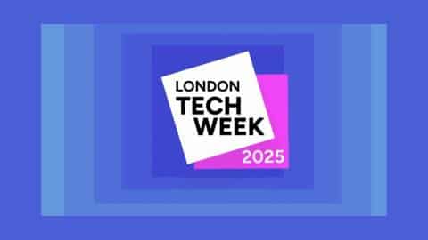 Graphical logo image for London Tech Week 2025