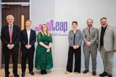 Pictured L-R: Ben Coleman, MP for Chelsea and Fulham; ARC Group Managing Director Jim Stretton; Cllr Alex Sanderson, Deputy Leader of Hammersmith & Fulham Council; Imperial's Professor Mary Ryan; Imperial's Head of Incubation & Prototyping Spaces Graham Hewson MBA; Howard Dawber OBE, Deputy Mayor of London for Business and Growth
