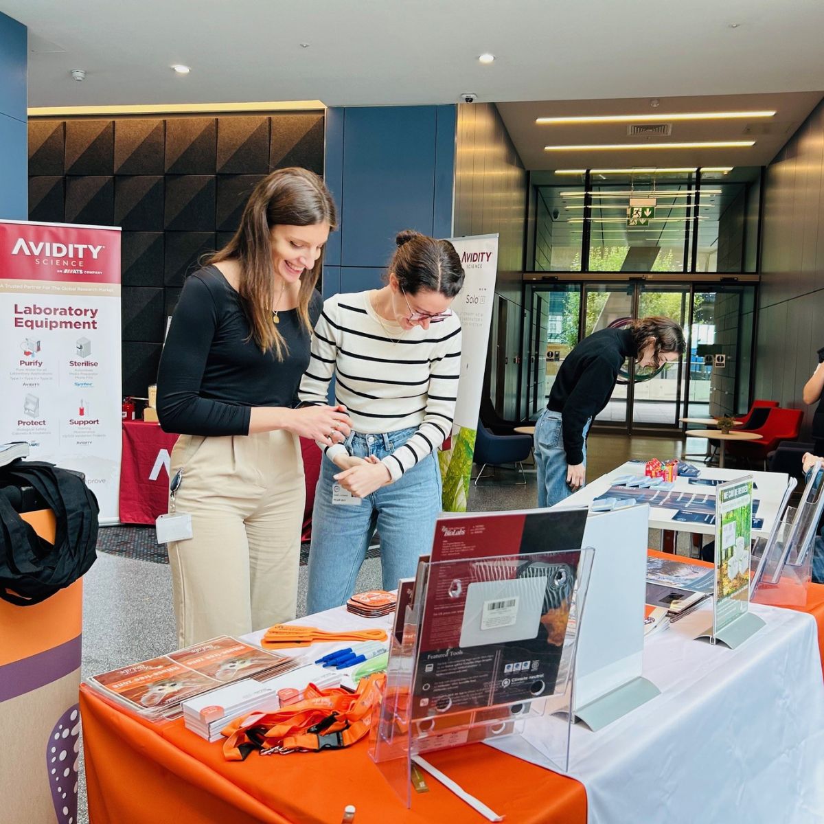Attendees and exhibitors pictured at the Scale Space Lab Fair