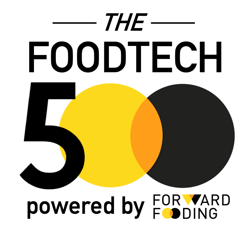 Logo for the FoodTech 500, powered by Forward Fooding