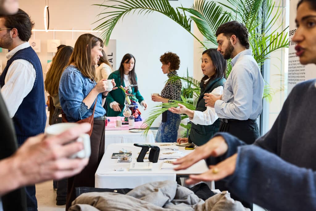 Image from the April 2026 sustainable fashion showcase, hosted at Imperial College London's White City Campus in the heart of White City Innovation District.