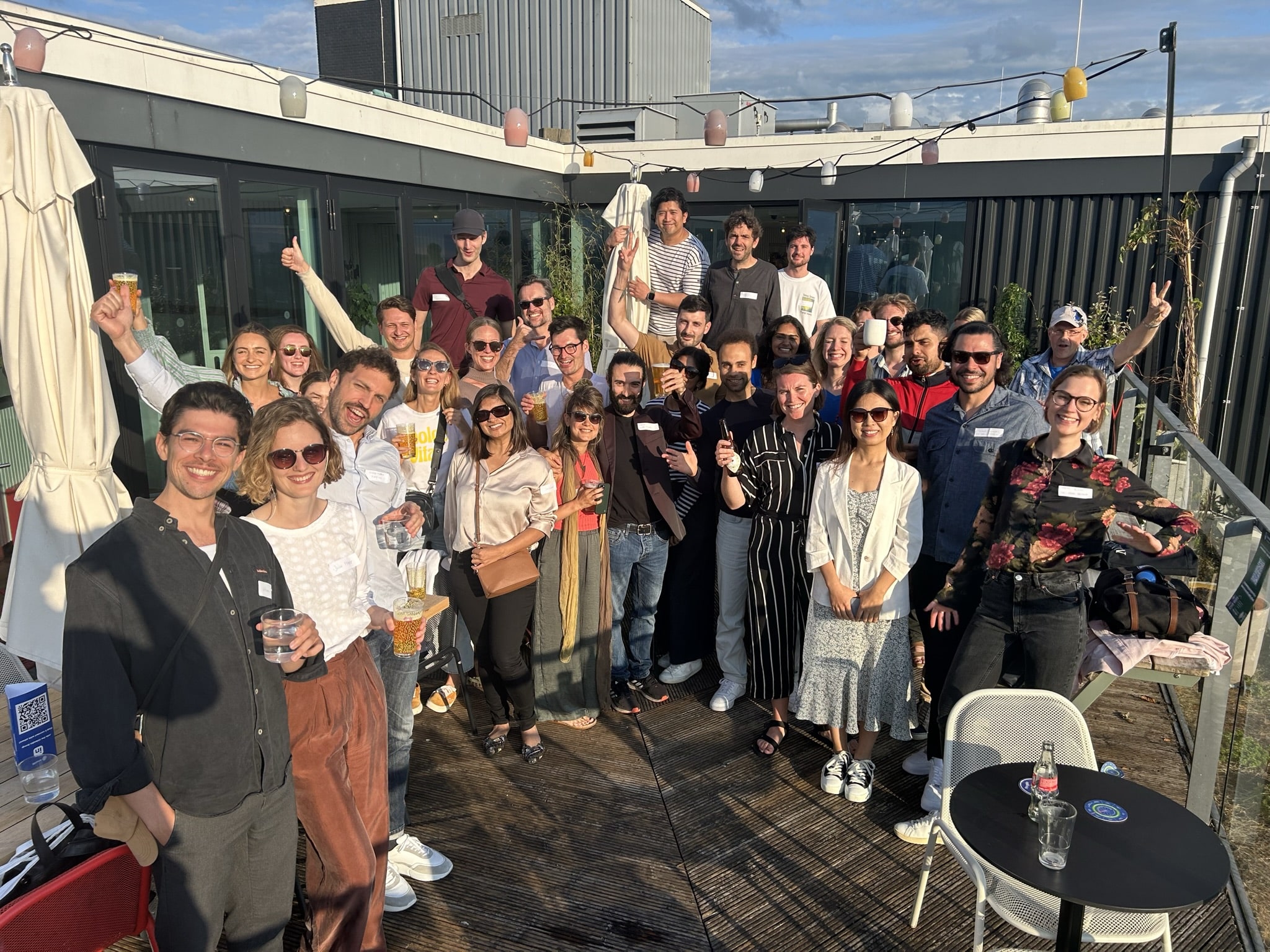 Attendees pictured at a People Planet Pint local sustainability meetup.